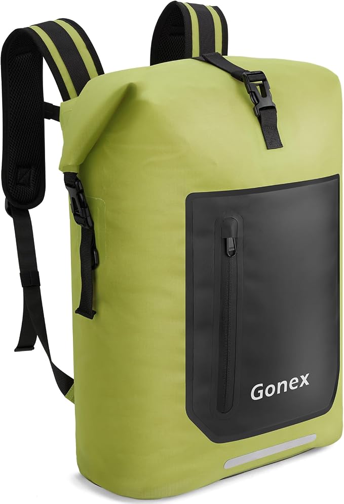 Gonex Ultralight Waterproof TPU Backpack, 55L Roll Top Dry Bag by Gonex