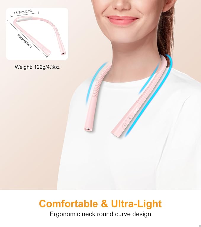 Gritin Book Light, Eye Caring 4-Color & 5-Brightness Neck Light Reading Light- - Image 5