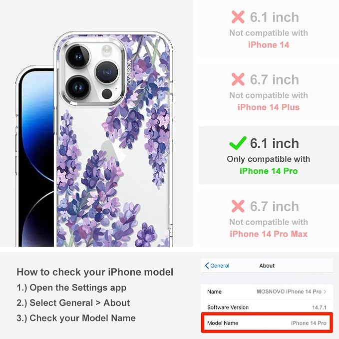MOSNOVO Case for iPhone 14 Pro - Image 2