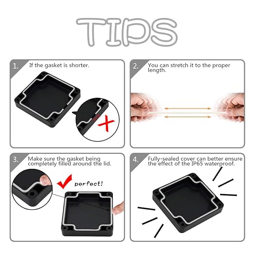 LeMotech ABS Plastic Electrical Project Case Power Junction Box, Project Box - Image 6