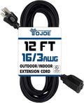YOJOE Indoor Outdoor Extension Cord, 3 Prong 13A Weatherproof Power Cord by YOJOE