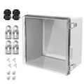 LeMotech Electrical Box, IP67 Waterproof Hinged Clear Cover Stainless Steel by LeMotech