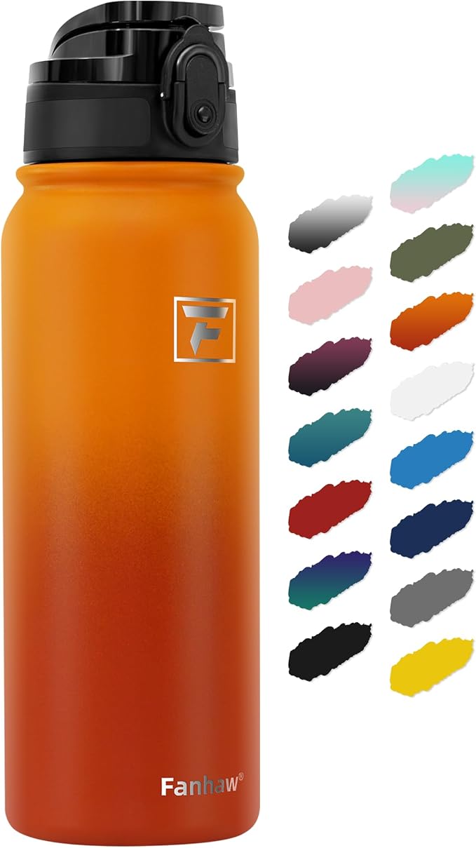 Fanhaw 20 oz Insulated Stainless Steel Water Bottle by FANHAW