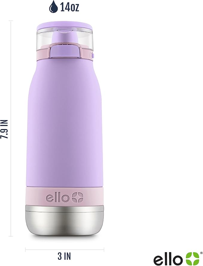 Ello Emma 14oz Vacuum Insulated Stainless Steel Kids Water Bottle - Image 4