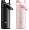 POWCAN 2 Pack 18 oz Kids Insulated Water Bottle by POWCAN