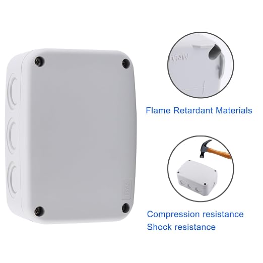 Outdoor White Junction Box, Nineleaf IP66 Waterproof Electrical Project Boxes - Image 6