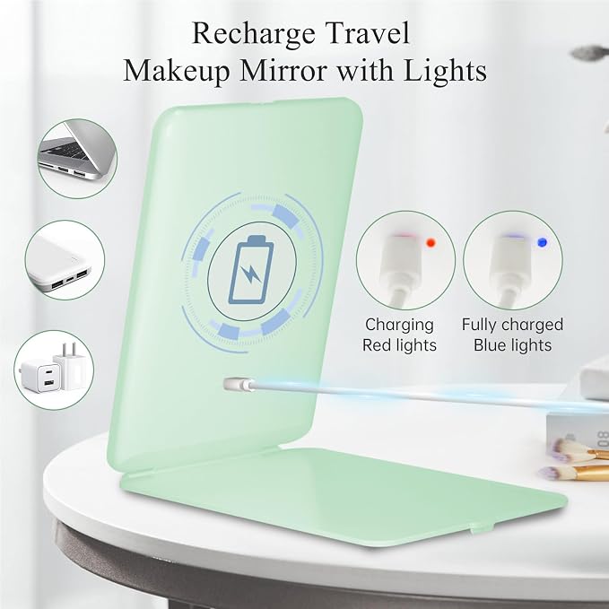 FUNTOUCH Rechargeable Travel Makeup Mirror - Image 3