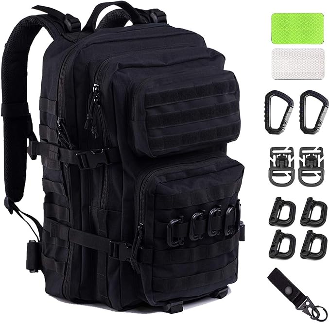 45L Tactical Backpack for Men Women, Military Assault Pack by R.SASR