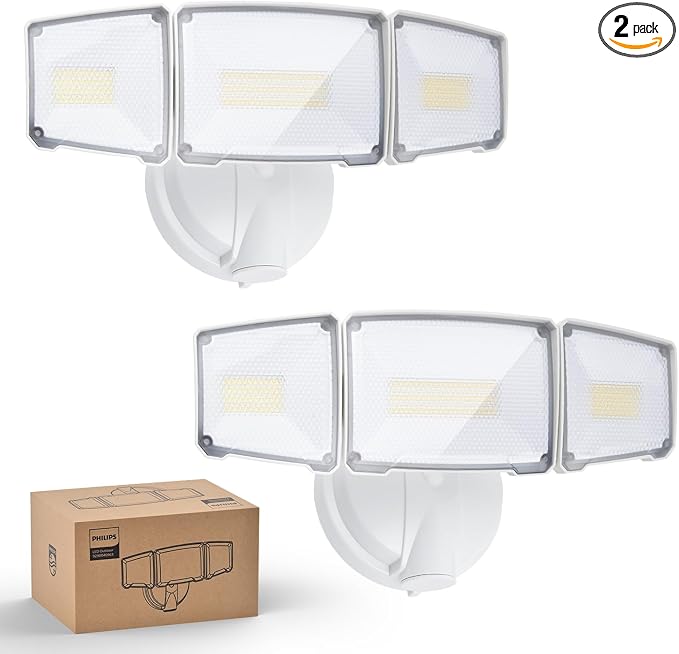 Philips 72W 7400LM LED Flood Lights Outdoor, Switch Controlled Aluminum by PhilipsLightingLED