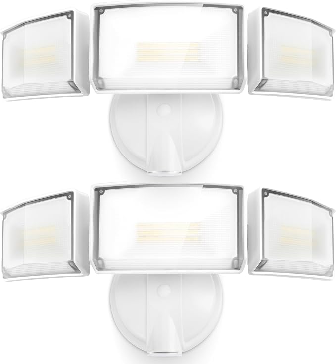 LUTEC 75W 8000 Lumen Floods Light Outdoor, Switch Controlled LED Security Lights by LUTEC