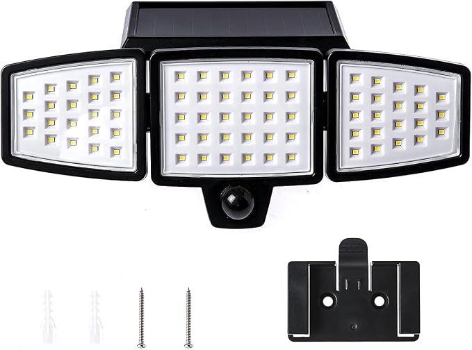 Home Zone Security 2 Packs Solar Flood Lights Outdoor Motion Sensor 120 Degrees - Image 8