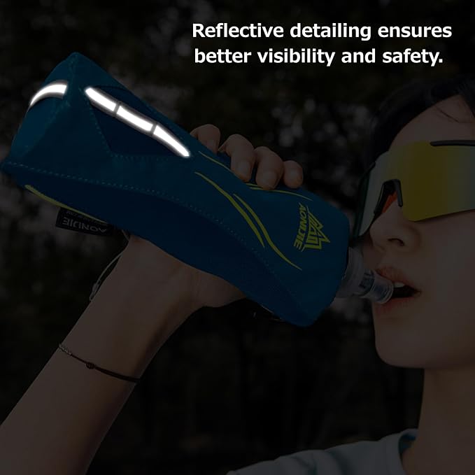 Azarxis TPU Soft Flask Collapsible Water Bottle Running Folding Gel Water - Image 5