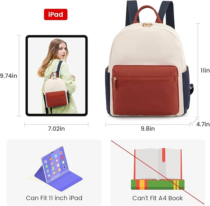 LOVEVOOK Mini Backpack for Women Light Weight Small Waterproof Backpack Purses - Image 3