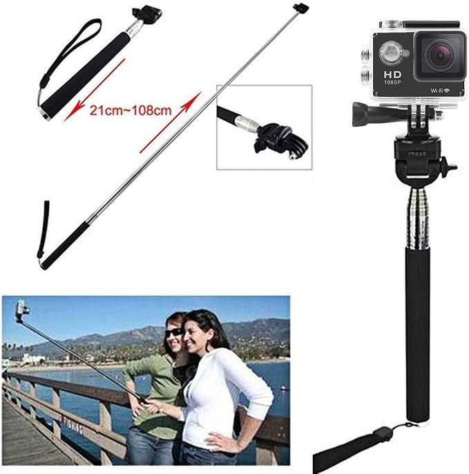 Universal Action Camera Accessories Bundle Head Chest Strap Mount/Selfie - Image 4