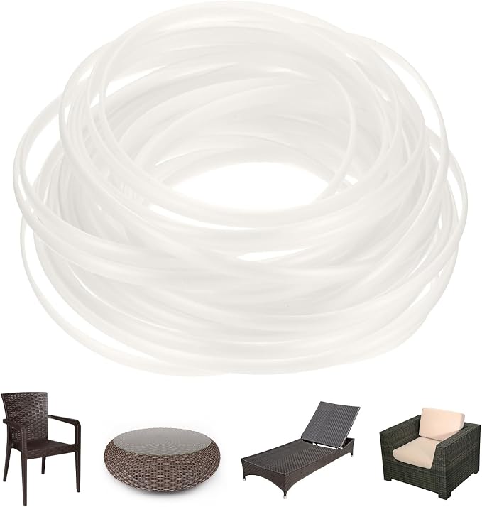 M METERXITY 1-Pack Wicker Repair Kit, 5mm x 33ft/10m Plastic Flat Rattan by MMETERXITY
