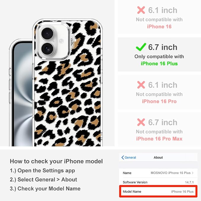 MOSNOVO Case for iPhone 16 Plus - Image 2