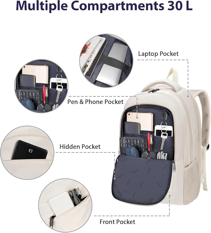 MATEIN Laptop Backpack Women Large Capacity, TSA Travel Backpack - Image 5