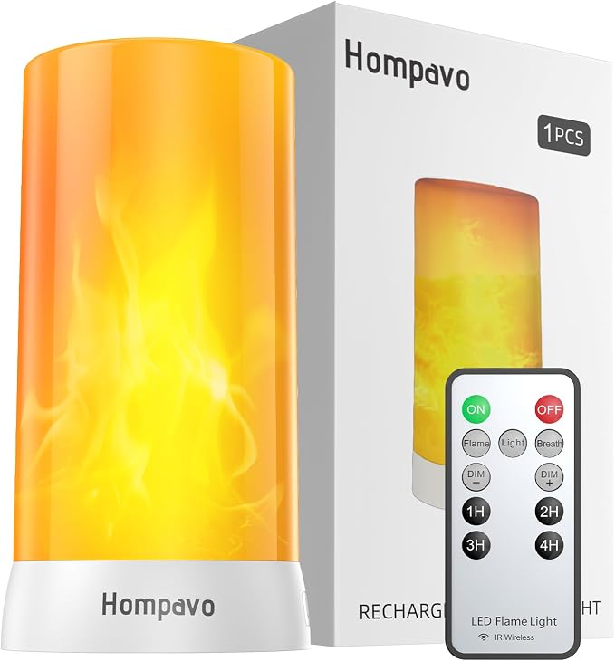 Hompavo 【Upgraded】 LED Flame Lights by Hompavo