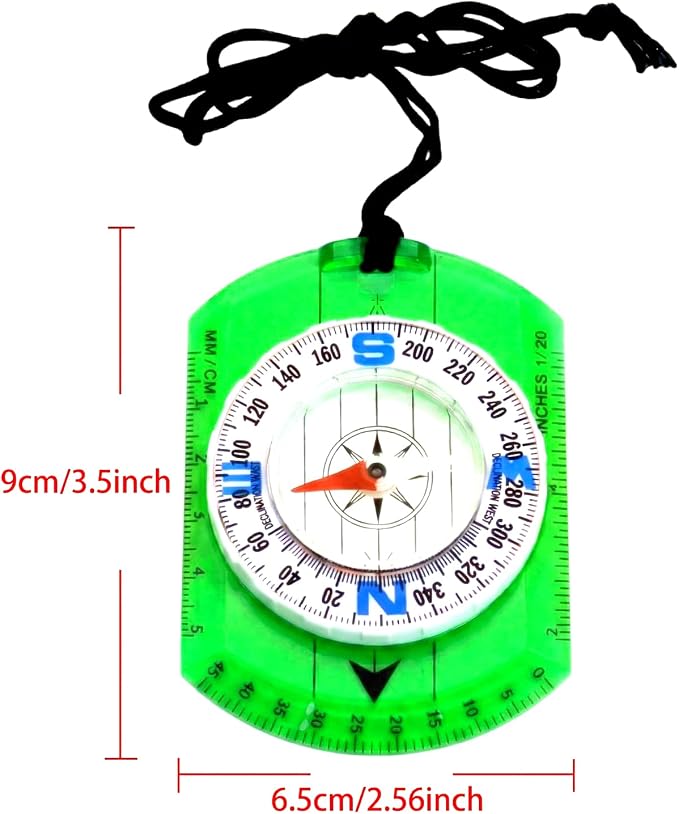 50 Pack Orienteering Compass Bulk Advanced Baseplate Compass Hiking Survival - Image 2