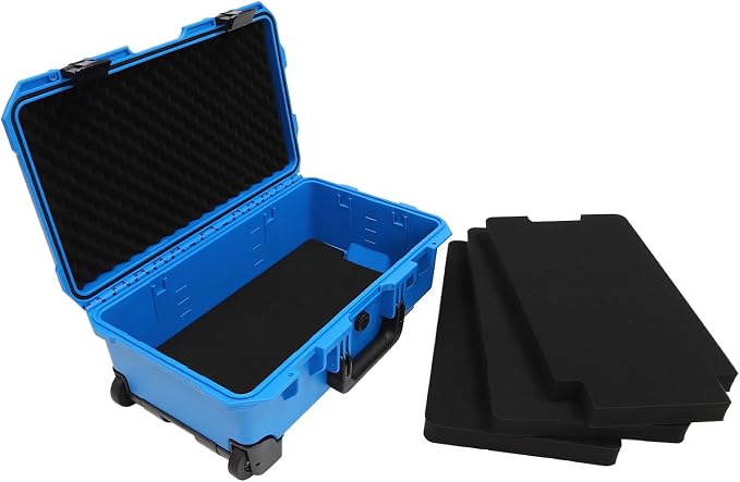 22" Weatherproof Hard Case Rolling Waterproof Case Dry Box - Image 3