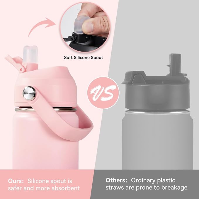 Fijinhom 24oz Insulated Stainless Steel Water Bottle, Wide Mouth Double Wall - Image 3