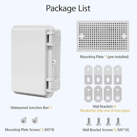 Junction Box, ABS Plastic IP65 Waterproof Dustproof Universal Electrical - Image 7