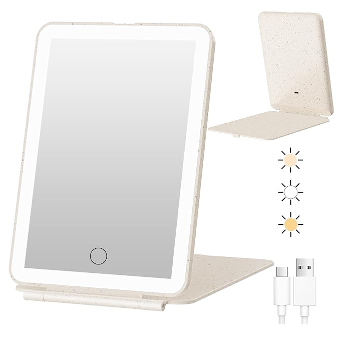 FUNTOUCH Rechargeable Travel Makeup Mirror by FUNTOUCH