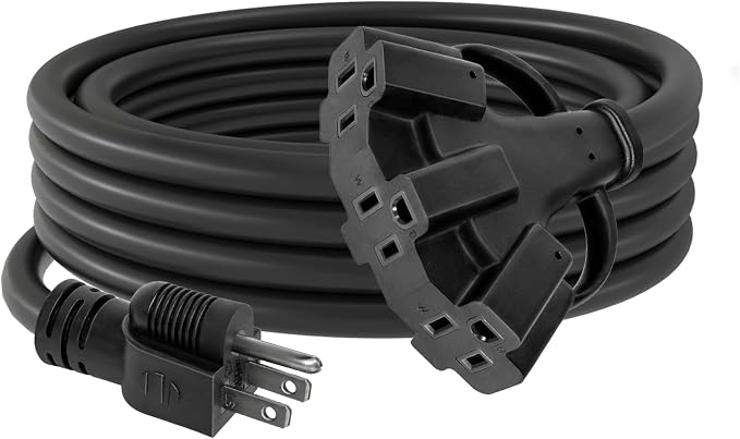 10FT 12/3 Outdoor Extension Cord by AHSGMK