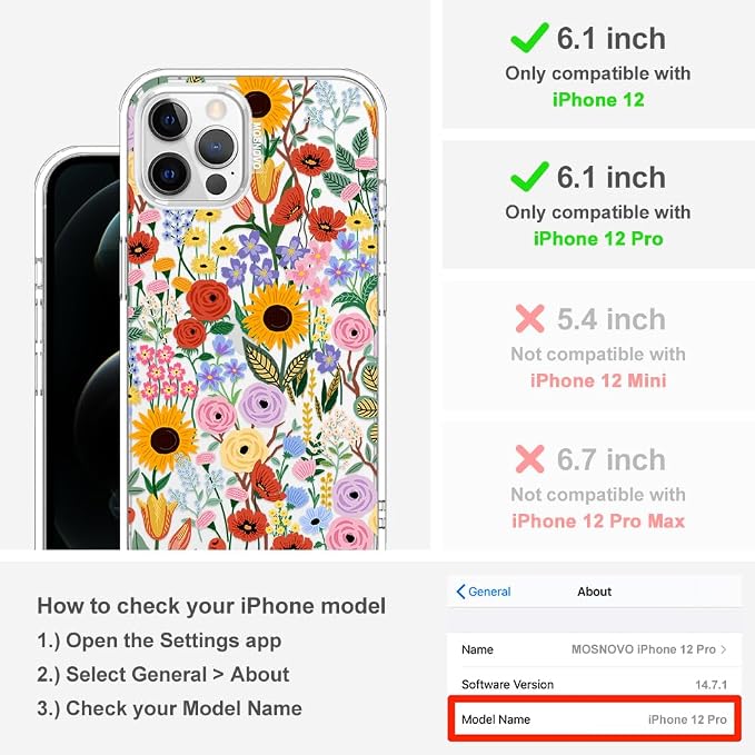 MOSNOVO Case for iPhone 12 & iPhone 12 Pro - Image 2