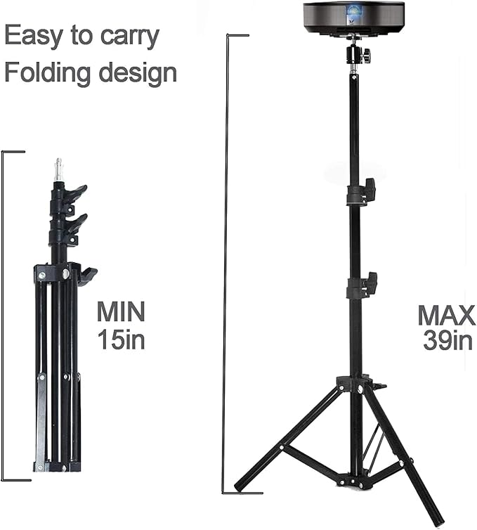 Coret Projector Tripod Stand, Portable Mount Floor Stand, Photography Light - Image 2