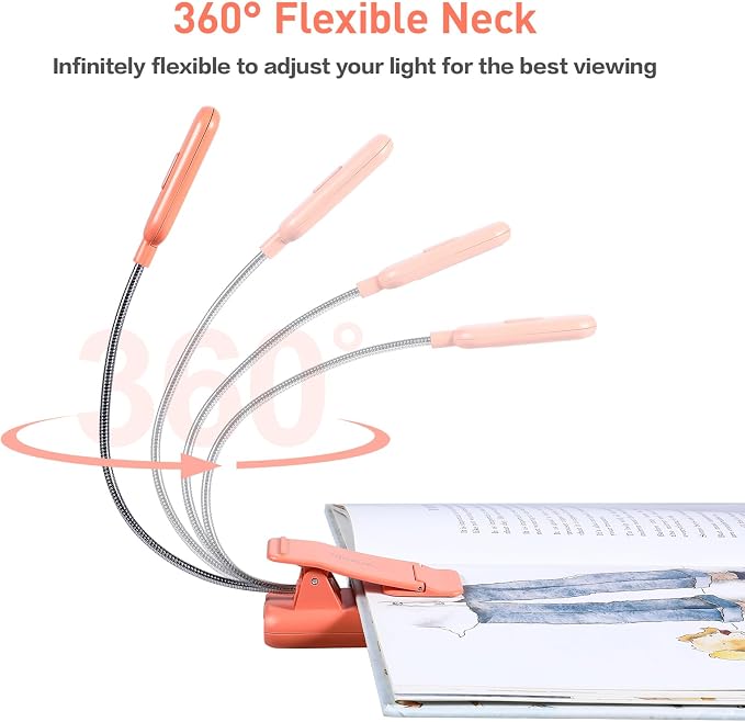 VAVOFO Rechargeable Book Light for Reading in Bed Kids, 7 LED Reading Light - Image 6
