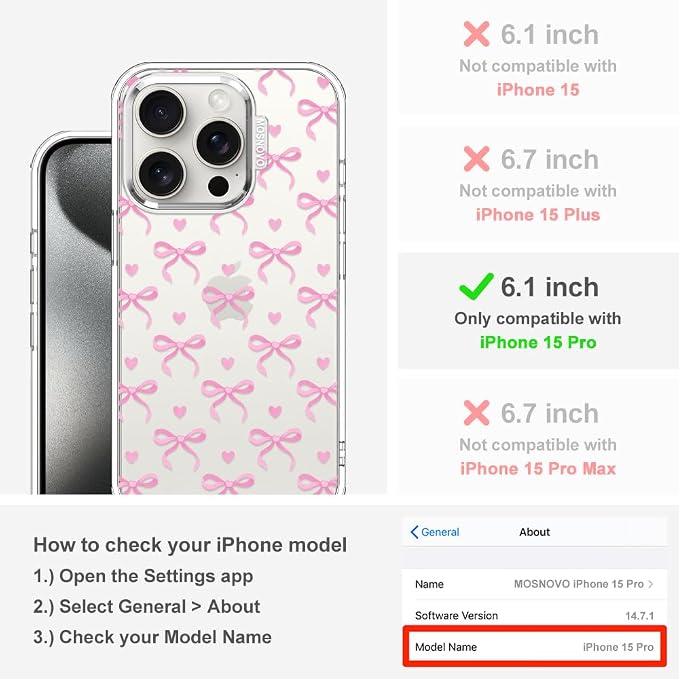 MOSNOVO Case for iPhone 15 Pro - Image 2
