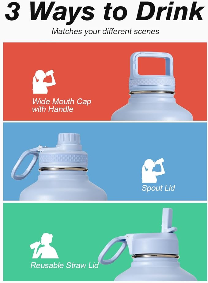 Coolflask 128 oz Gallon Water Bottle Insulated - Image 5
