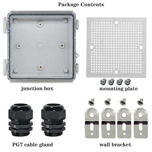 Zulkit Junction Box IP67 Waterproof Electrical Box Hinged Clear Cover Stainless - Image 6