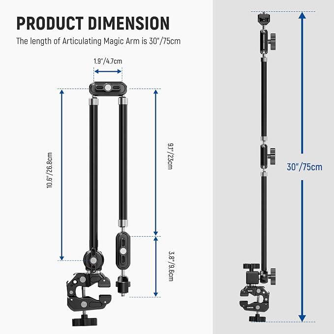 NEEWER 30" Articulating Magic Arm - Image 8
