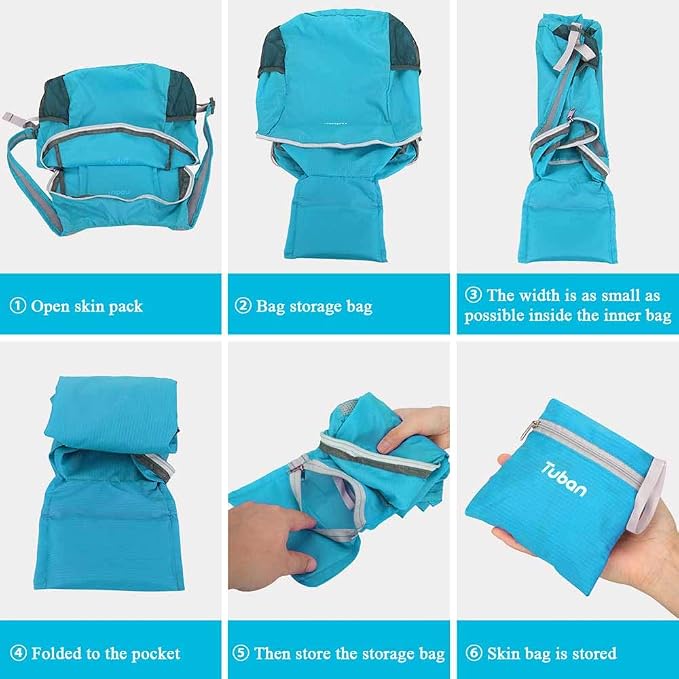 Ultra Lightweight Packable Water Resistant Backpack - Image 5