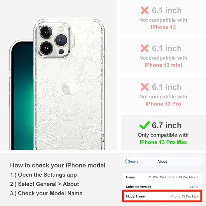 MOSNOVO Case for iPhone 13 Pro Max - Image 2
