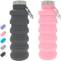 YCT Collapsible Water Bottle 17oz（500ml），Travel Portable Sport Water by YCT