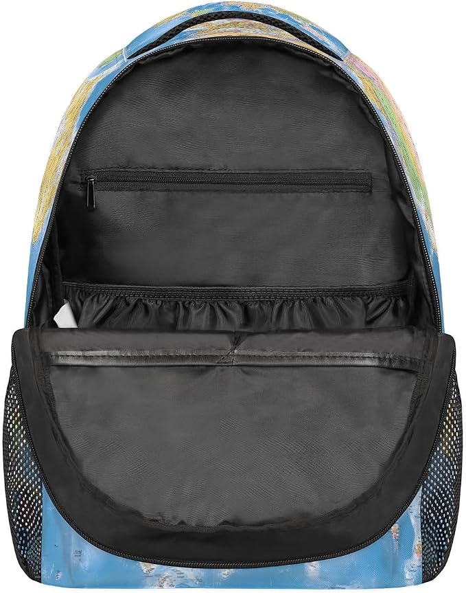 Backpacks Globe World Map School Bag Student Bookbag Adjustable Shoulder Bags - Image 5