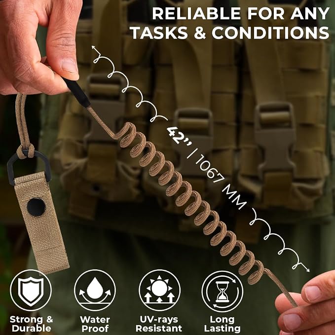 TECEUM Tactical Pistol Lanyard – 3+ Colors – Equipment Accessories - Image 5