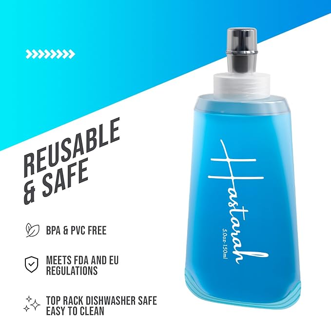 Flexible Collapsible Water Bottle | 5oz, BPA/PVC Free, Hiking & Travel - Image 6