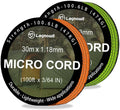 Micro Paracord, 2 Pack 1.18mm x 100ft Thin Mini Utility Braided Small Paracord by Legowitoutdoor