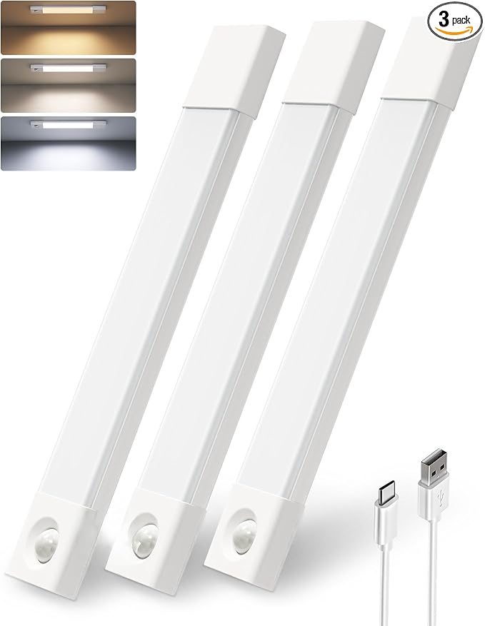 EZVALO Under Cabinet Lighting, Wireless Closet Lights, 50 LED Rechargeable by EZVALO