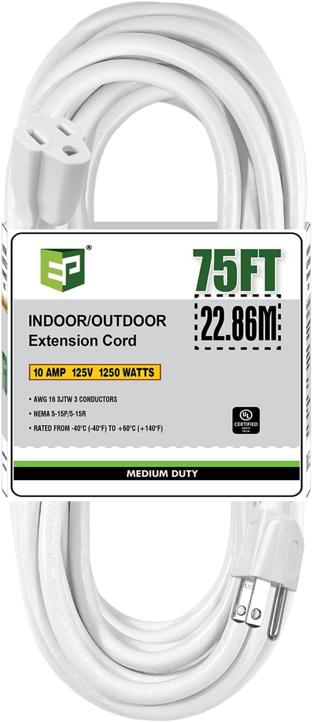 EP 75 Ft Outdoor Extension Cord by ENERGYPRO