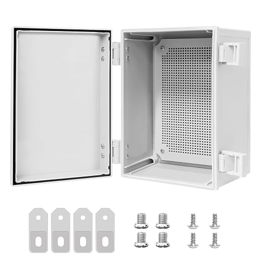 Junction Box IP65 Waterproof Dustproof ABS Plastic Enclosure, Outdoor and by LMioEtool