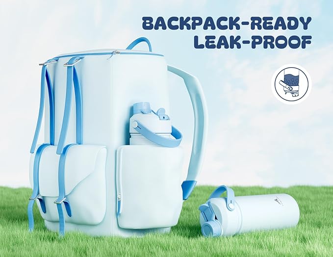 POWCAN 2 Pack 18 oz Insulated Water Bottle - Image 6