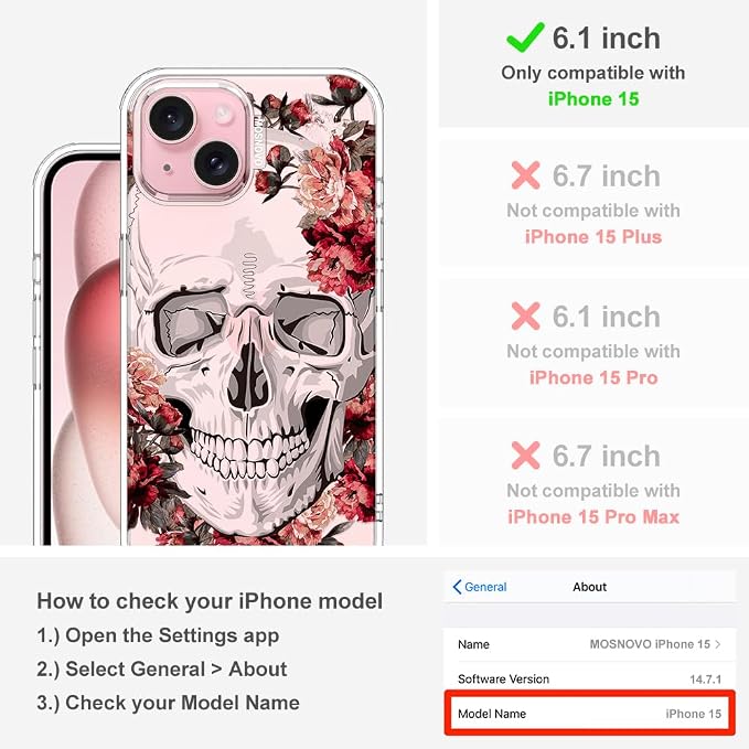 MOSNOVO Case for iPhone 15 - Image 2