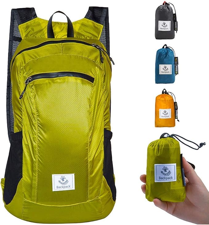 4Monster Hiking Daypack, Water Resistant Lightweight Packable Backpack by 4Monster