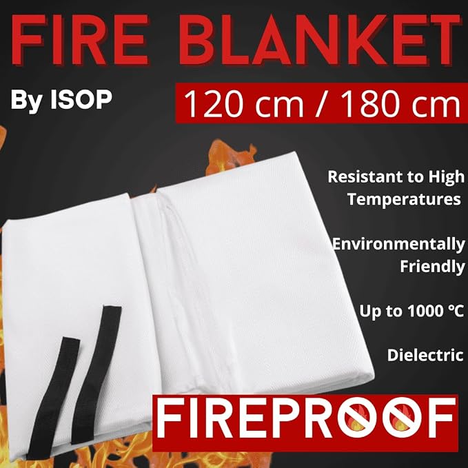 ISOP Fire Blanket 47 * 70 inches – Fire Retardant Blanket – Heavy Duty - Image 8