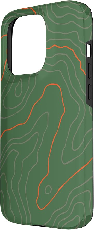 Backcountry Topo Guide Orange Lines Topographical Map Case - Image 2